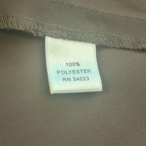 Banana Republic brown and cream pleated belted collared dress silk blend size 6 - Picture 12 of 13